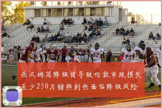 西汉姆若降级将导致伦敦市政损失至少250万镑热刺也面临降级风险